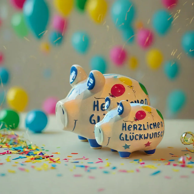 Sparschwein "Herzlichen Glückwunsch"