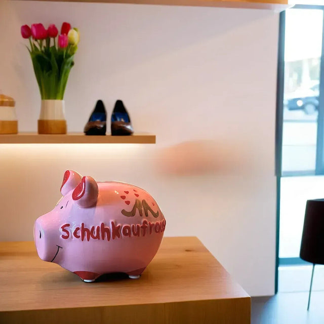 Sparschwein "Schuhkaufrausch" - Klein