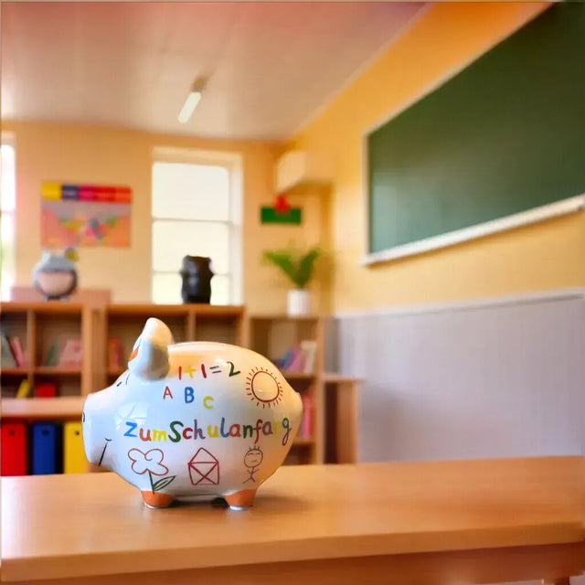 Sparschwein "Zum Schulanfang" - Klein