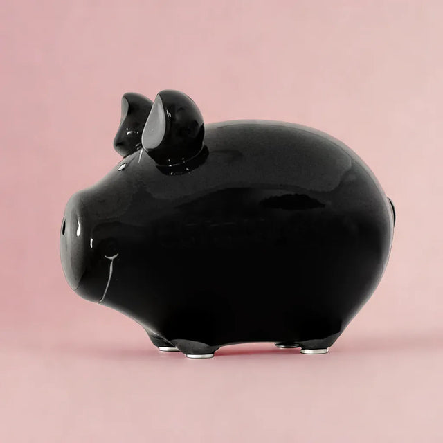 Sparschwein Basic Schwarz - Klein