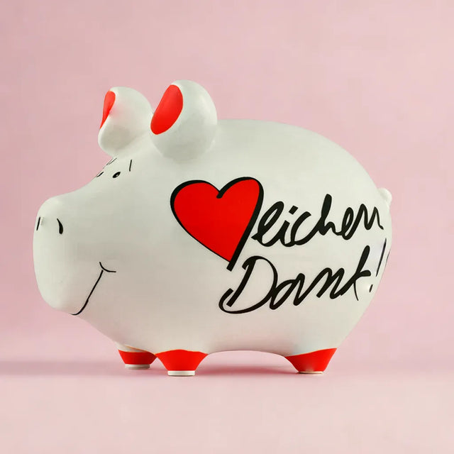 Sparschwein "Herzlichen Dank!" - Klein