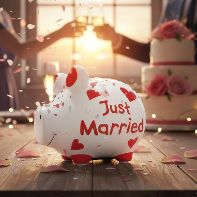 Sparschwein "Just Married"