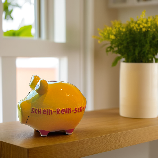Sparschwein "Schein-Rein-Schwein" - Klein