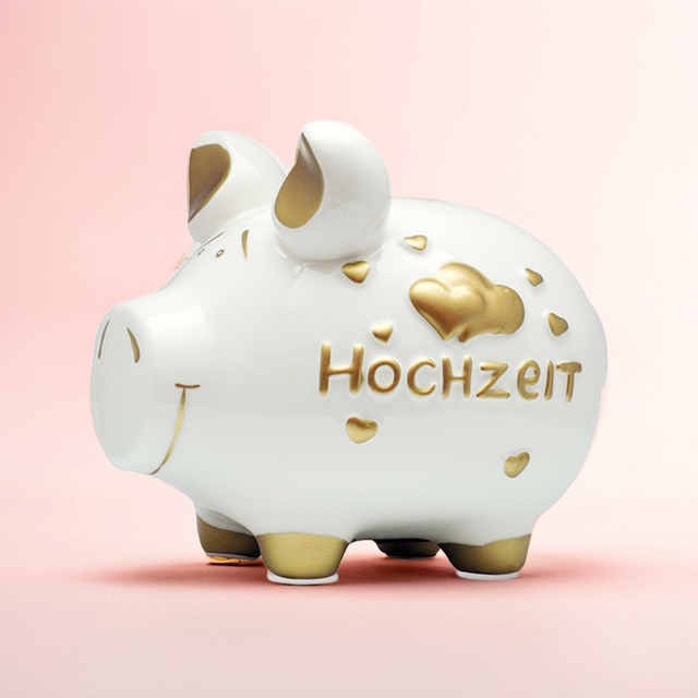 Sparschwein "Hochzeit" - Mittel