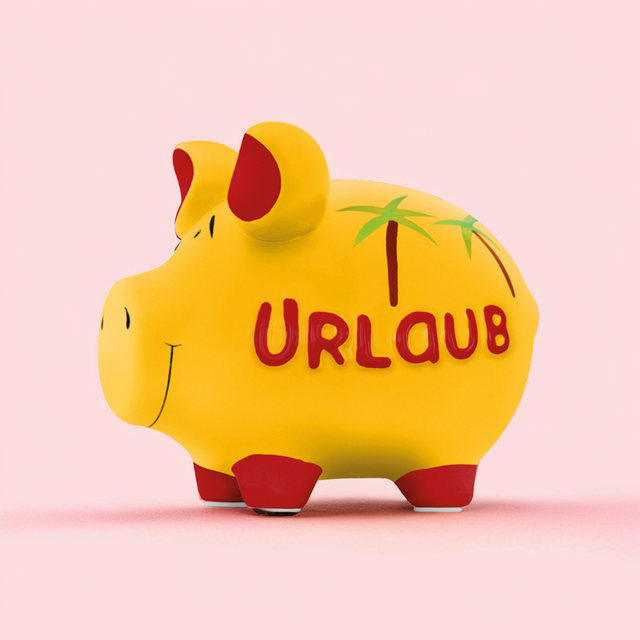 Sparschwein "Urlaub" - Mittel