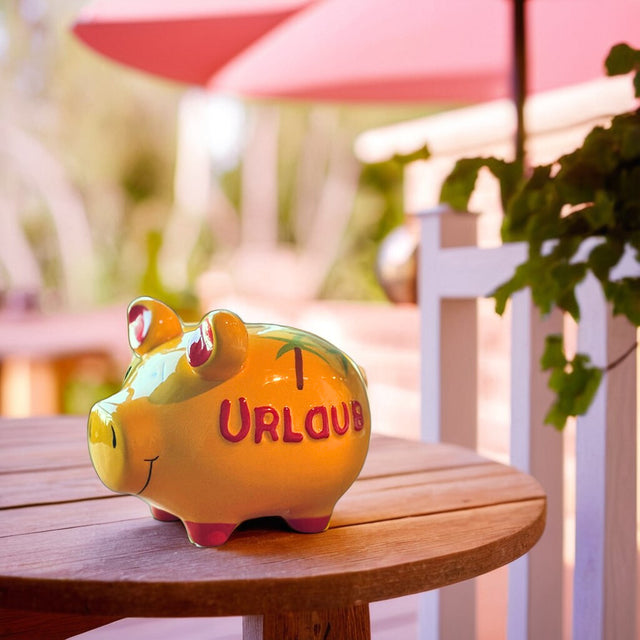 Sparschwein "Urlaub" - Mittel