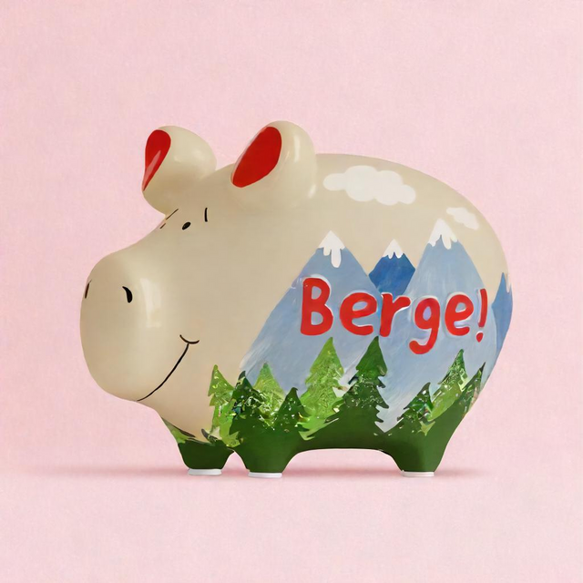 Sparschwein "Berge!" - Klein