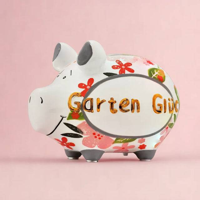 Sparschwein "Garten Glück" - Klein