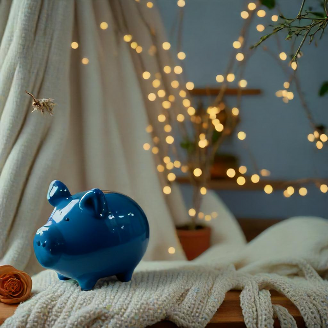 Sparschwein Basic Blau - Klein