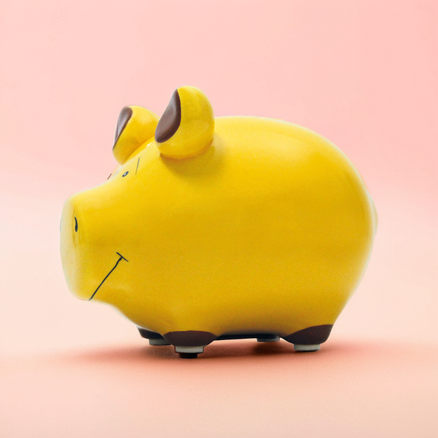 Sparschwein Basic Gelb - Klein