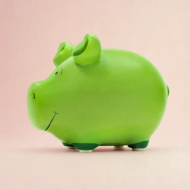 Sparschwein Basic Grün - Klein