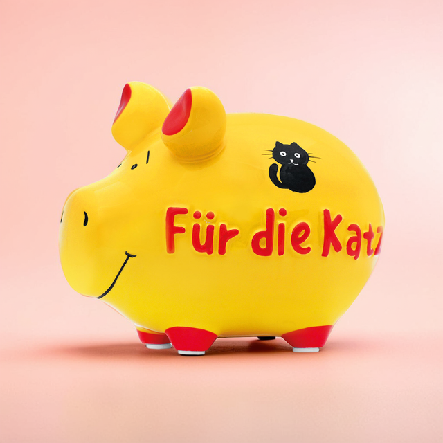 Sparschwein "Für die Katz" - Klein