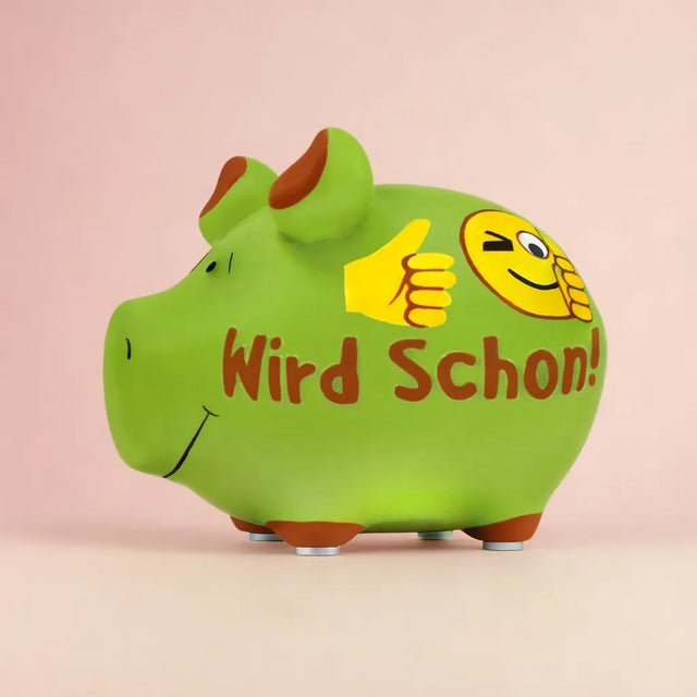 Sparschwein "Wird schon!" - Klein