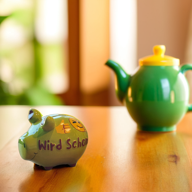 Sparschwein "Wird schon!" - Klein