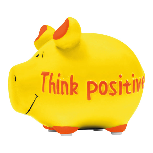 Sparschwein "Think Positive" - Klein