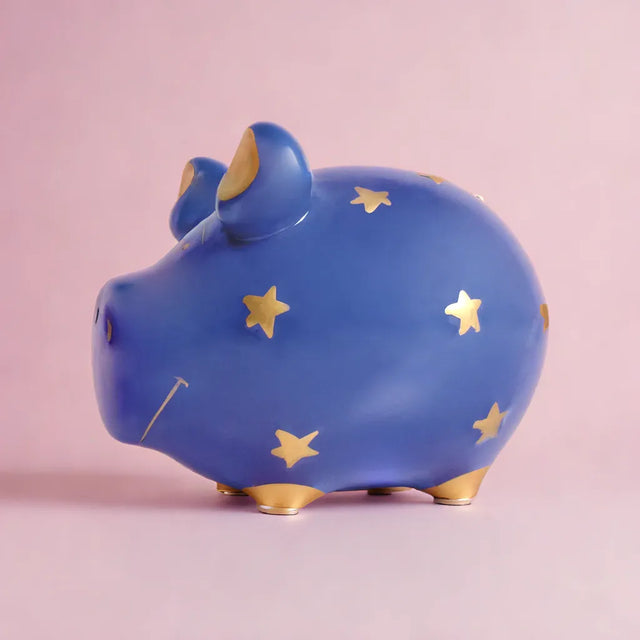 Sparschwein Sternenzauber Gold - Klein