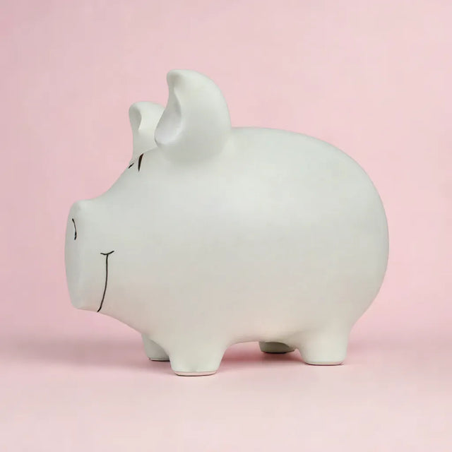 Sparschwein Basic Weiß