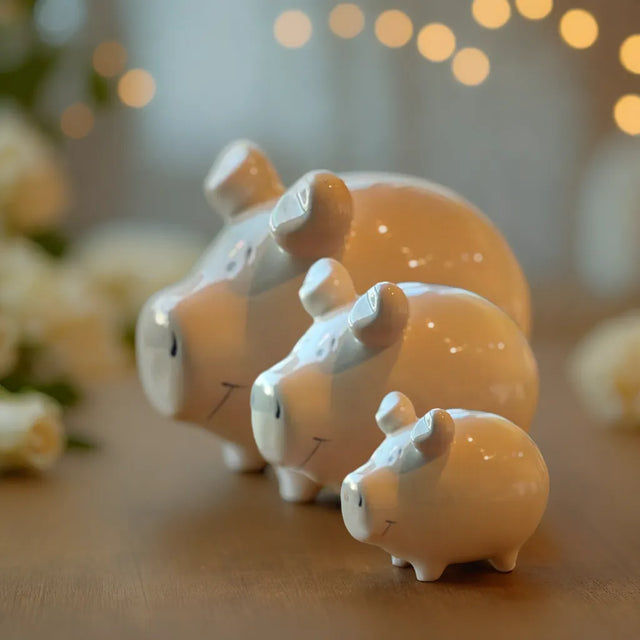 Sparschwein Basic Weiß