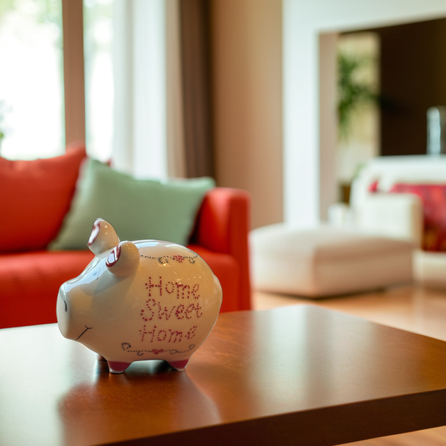 Sparschwein "Home Sweet Home" - Klein