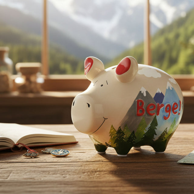 Sparschwein "Berge!" - Klein