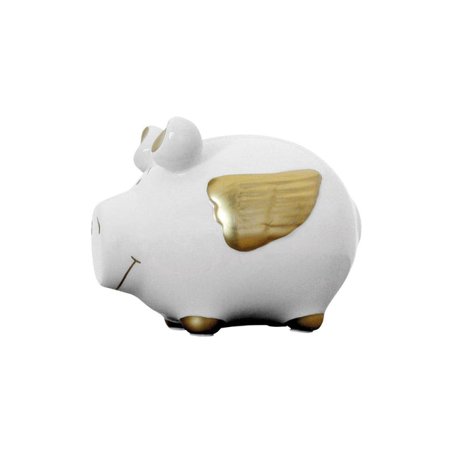 Sparschwein Engel Gold - Klein
