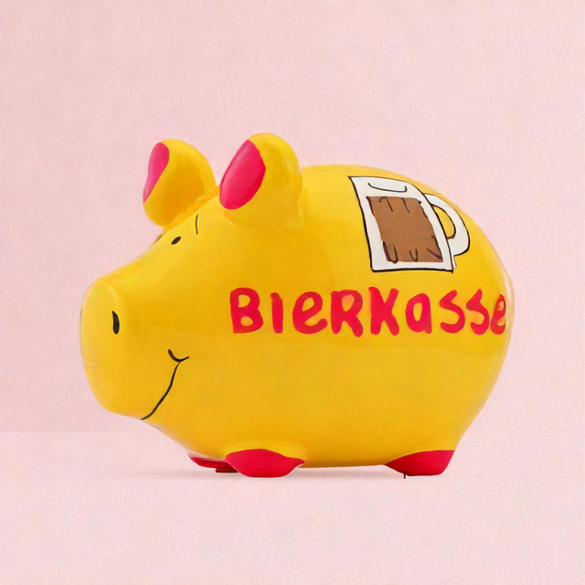 Sparschwein "Bierkasse" - Klein