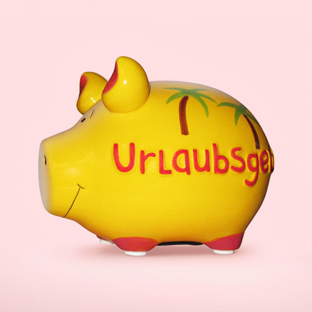 Sparschwein "Urlaubsgeld" - Klein