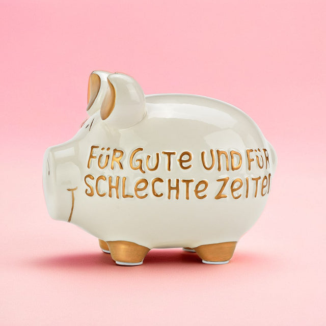 Sparschwein "Für gute und für schlechte Zeiten"