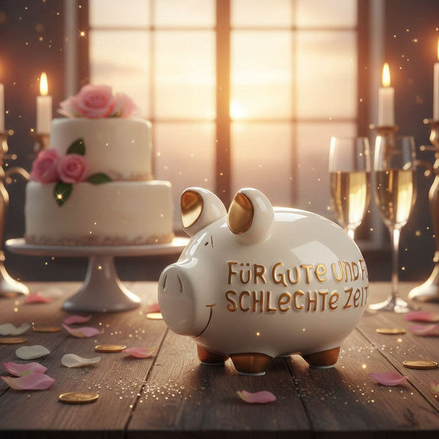Sparschwein "Für gute und für schlechte Zeiten"