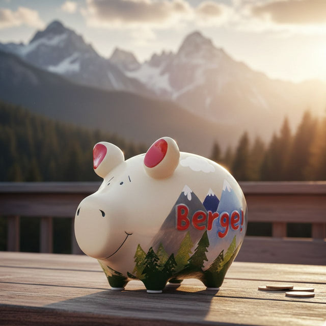 Sparschwein "Berge!" - Klein